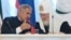 Президент Татарстана Рустам Минниханов и патриарх Кирилл на заседании Группы стратегического видения Россия-Исламский мир (Казань, Татарстан). Архивное фото
