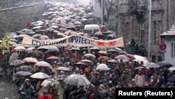 Studentski protest, Beograd, decembar 1996.