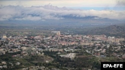 Nagorno-Karabakh - A general view of Stepanakert, 10 October 2023.
