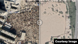 Уничтоженное уйгурское кладбище на гугл-карте