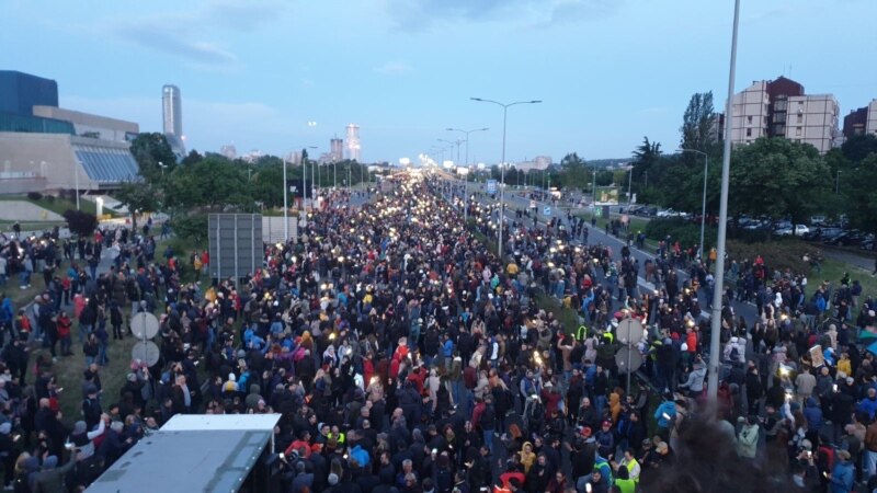 Tens Of Thousands Of Protesters Decry Serbian Government's Response To Mass Shootings
