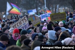 Učesnici protesta u Berlinu, 21. januar 2024.