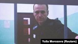 Alexei Navalnîi în septembrie 2023, la o audiere de tribunal prin video. 