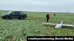 Беспилотник, якобы приземленный в Крыму российскими РЭБ. 7 мая 2023