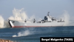 "Саратов" по време на учение край Крим през октомври 2021 г.