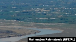 The Panj River forms part of the Tajik-Afghan border.