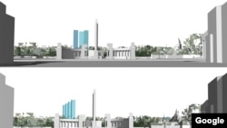 Így nézne ki a főváros látványvizsgálata szerint a Hősök tere, ha megépülnének Rákosrendezőn a felhőkarcolók