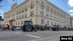 Protest poljoprivrednika u Banjaluci, 31. decembar 2023.
