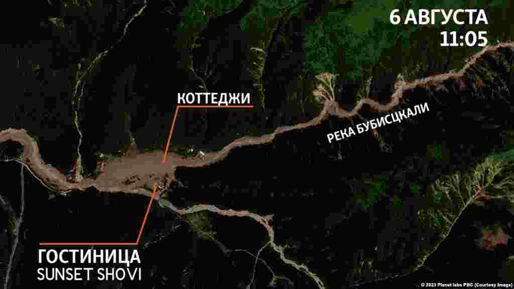 А это Шови 6 августа &ndash; курорт практически уничтожен.