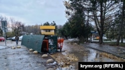Последствия непогоды в Симферополе, архивное фото