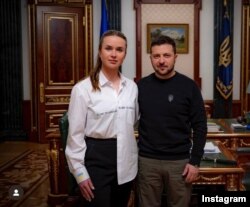 Elina Svitolina și Volodimir Zelenski