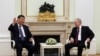 دیدار رهبران روسیه و چین در جریان سفر شی جین‌پینگ به مسکو