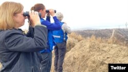 U.S. Ambassador to Armenia Kristina A. Kvien joins the EUMA on patrol to areas of the Tavush Province. November 15, 2023.
