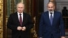 Russian President Vladimir Putin and Armenian Prime Minister Nikol Pashinian meet in Moscow on May 25. There has been a growing rift between Yerevan and Moscow. 
