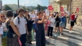 Sarajevo, Bosnia and Herzegovina, women on protest against femicide 