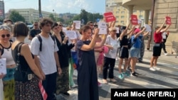 Protesti građana u Sarajevu protiv nasilja nad ženama, Sarajevo 21. avgust 2023. 