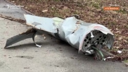 Parts Of Downed Russian Missile Found In Kyiv Park