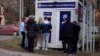Serbia - a bank machine near the border with Kosovo where Kosovo Serbs come to get cash because of the foreign currency ban - screen grab