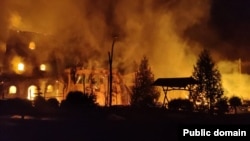 Residential buildings, a three-story recreational complex, and a dining hall were damaged by Russian strikes on Kharkiv on February 9.  