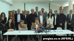Potpisnici Dogovora za fer izbore, Beograd, 9. mart 2024. 