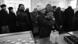 Queueing for milk in Minsk, 1991