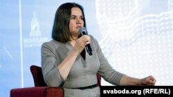 Сьвятлана Ціханоўская, Варшава, 26 сакавіка 2023 году