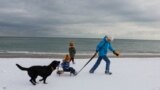 Сніговик на пляжі &laquo;Ланжерон&raquo;