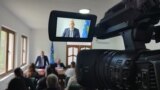 Izmir Zećiri tokom preuzimanja dužnosti gradonačelnika Zubinog Potoka, 25. maj
