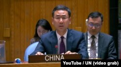 Kineski predstavnik u UN-u Geng Shuang, maj 2024.