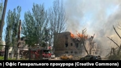 Pasojat e bombardimeve të spitalit Dnipro, 26 maj 2023.