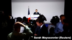 Jordan Bardella u obraćanju u Parizu nakon objave rezultata preliminarnih izbora