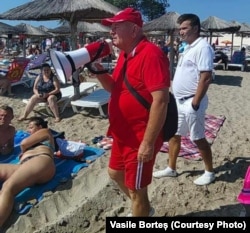 Vasile Borteș, coordonatorul salvamarilor din zona de sud a litoralului românesc.