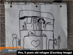 Малюнок 5-річної біженки Віри в Канаді