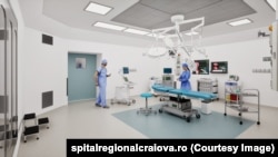 Viitoarele spitale regionale vor fi organizate pe centre grupate pe mai multe patologii, urmând să dispună de cele mai noi tehnologii. Imagine dintr-o simulare 3D.