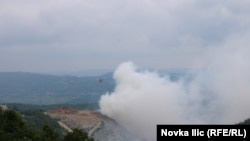 Nadležne službe su 20 dana gasile požar na regionalnoj deponiji na obodu grada, Užice, 9. maj 2024.