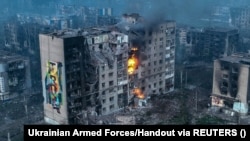Dezastrul provocat de război în orașul Bahmut