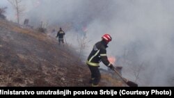 Vatrogasci Srbije gase požar, nepoznata lokacija, 30. jul 2024. 