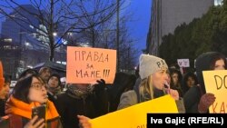 Protest u organizaciji "Ženske solidarnosti" zbog navoda o akušerskom nasilju, Beograd, 19. januar 2024.