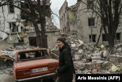 Украинский город Славянск после очередного российского обстрела