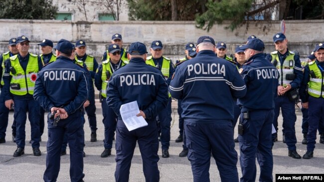 Masa të shtuara të sigurisë në Tiranë.
