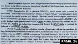 În minuta încheiată de inspectorii Curții de Conturi, în aprilie 2024, se menționează ca sumele plătite de Transelectrica ca despăgubiri pentru foștii membri ai Consiliului de Supraveghere și Directorat.