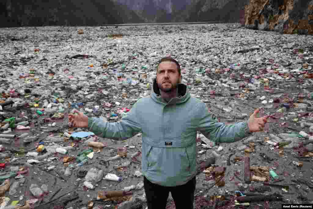 &quot;There are about 5,000 cubic meters of different kinds of waste,&quot; said Eko Center&nbsp;Visegrad&#39;s Dejan Furtula, standing near the waste. &quot;It comes from all sides, and this scene repeats each year, unfortunately.&quot;