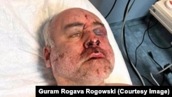 დავით ქაცარავა აქციაზე პოლიციელების დაკავების შემდეგ, 2024 წლის 14 მარტი