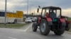 Farmers' protest near Subotica in the north of Serbia, 20 kilometers from Belgrade, November 13, 2023.
