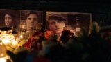 Lithuania — Action in memory of Raman Bandarenka near the Belarusian embassy in Vilnius, Lithuania, 12Nov23