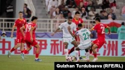 Матч между сборными Кыргызстана и Омана в рамках Кубка Азии. 25 января 2024 года. 