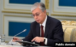 Kazakh President Qasym-Zhomart Toqaev (file photo)