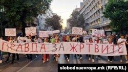 Протест пред Владата поради аферата на Клиниката за онкологија, Скопје 11 септември 2023