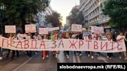 Drugi protest "Pravda za stradale na Klinici za onklologiju" u Skoplju, 11. septembra 2023.