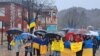 Support walk for Ukraine, Cetinje, Montenegro 02